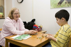 Special skill: Colleagues say Cathy Lord has an instant rapport with children on the autism spectrum.
