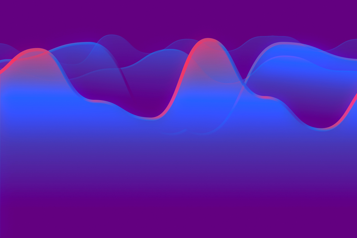 A blue and purple wave.