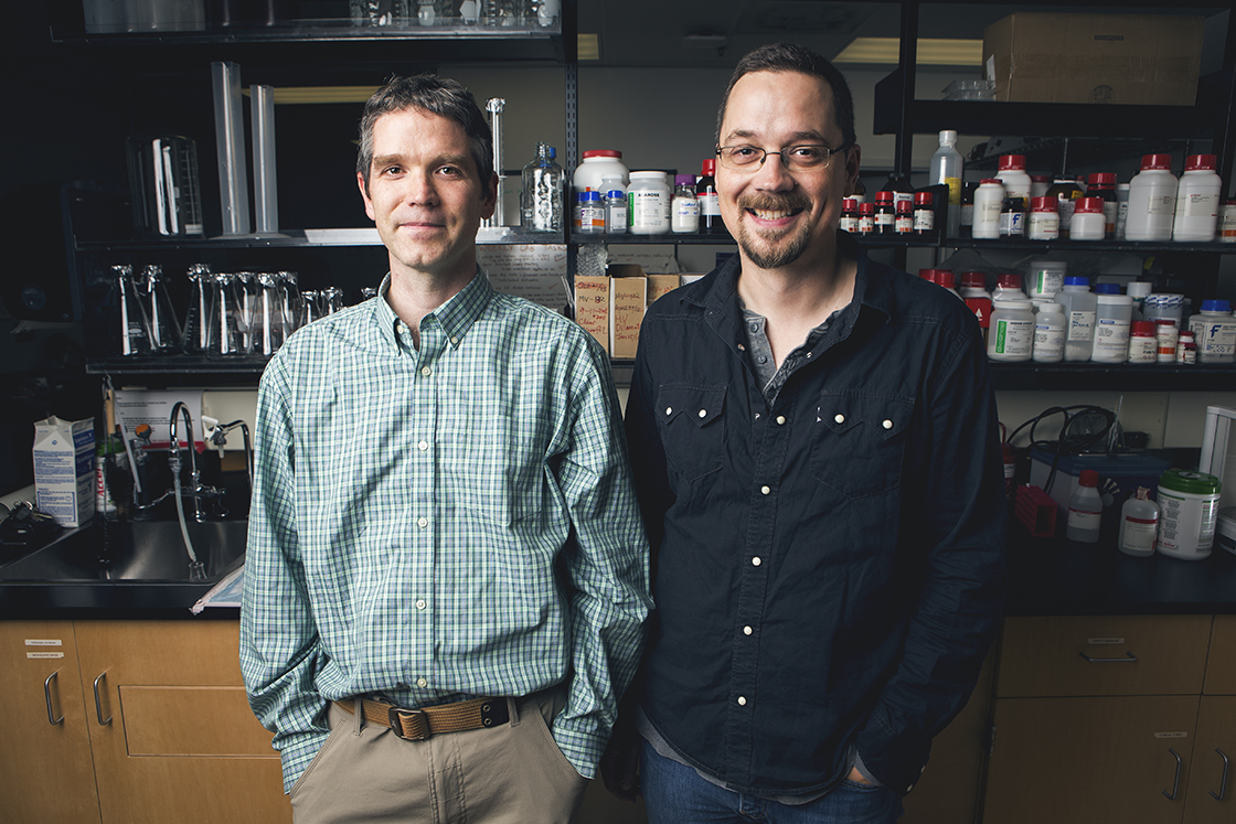 Doctor Jason Lerch and Doctor Jacob Ellegood are photographed in their Toronto lab on October 14, 2016. JENNIFER ROBERTS