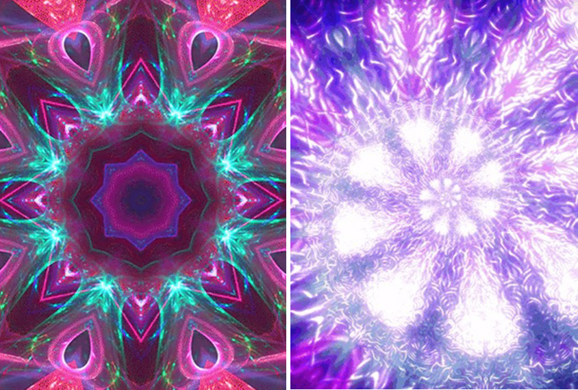 Two fractal images side by side