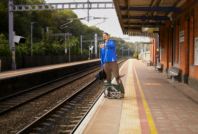 William Mandy at train station