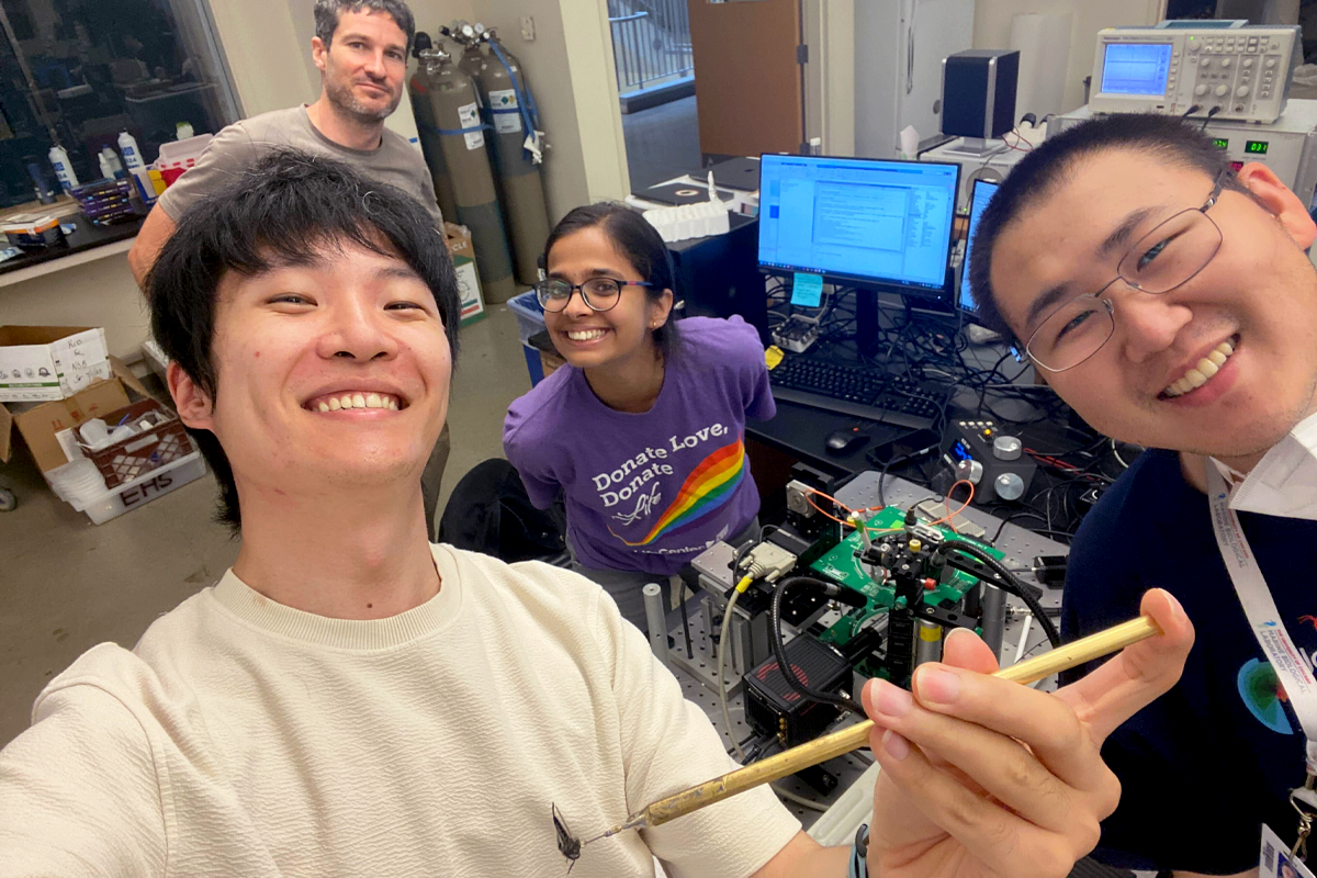 Selfie of students at a neuroscience summer course.